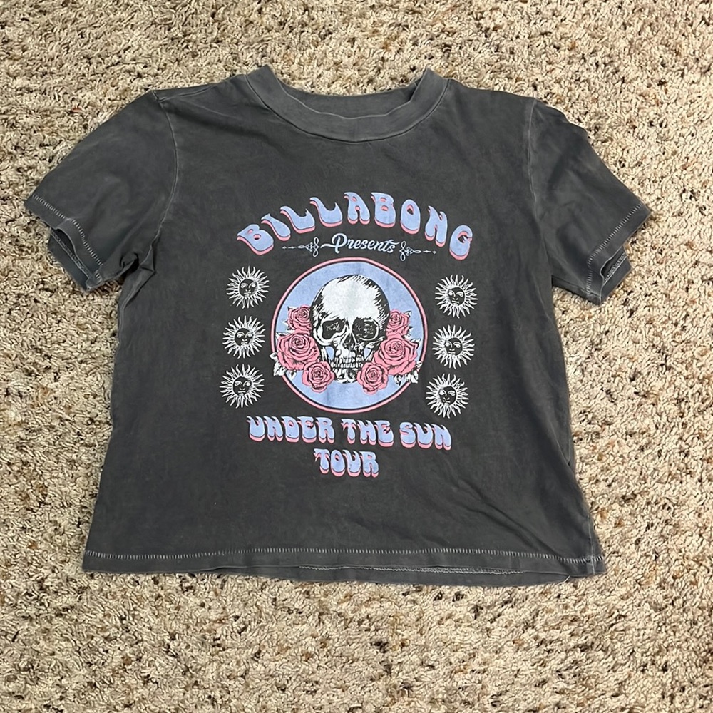 Billabong | Small | Gray | t-shirt | Cropped |